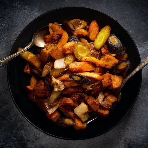 Roasted Winter Squash & Sweet Potatoes 