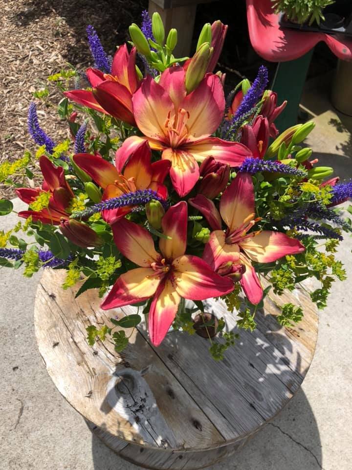 Floral arrangement from Country Lane Gardens